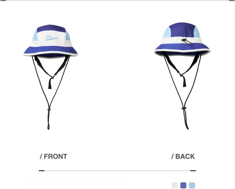 YWYLL Color-Blocked Fisherman Style Sun Hat for Outdoor Camping, Surfing & Vacations - Wide Brim, UV Protective, Anti-Slip - Image 2